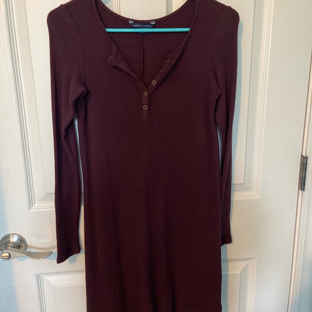 Burgandy Sweater Dress